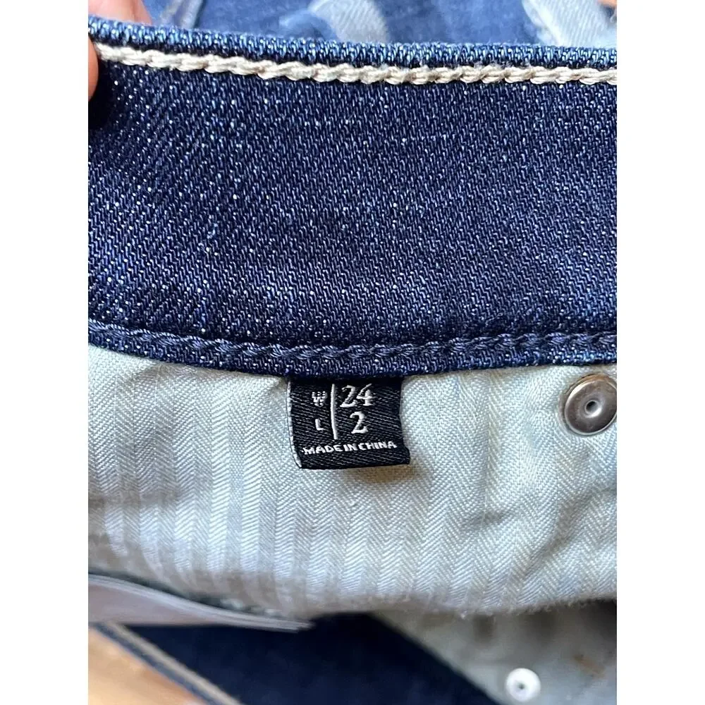 Abercrombie & Fitch Blue Denim Shorts Size 24